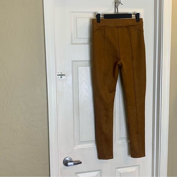 Spanx Brown faux suede leggings Size Small - Picture 4 of 9